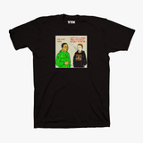 "CNN Hoodie" Black tee
